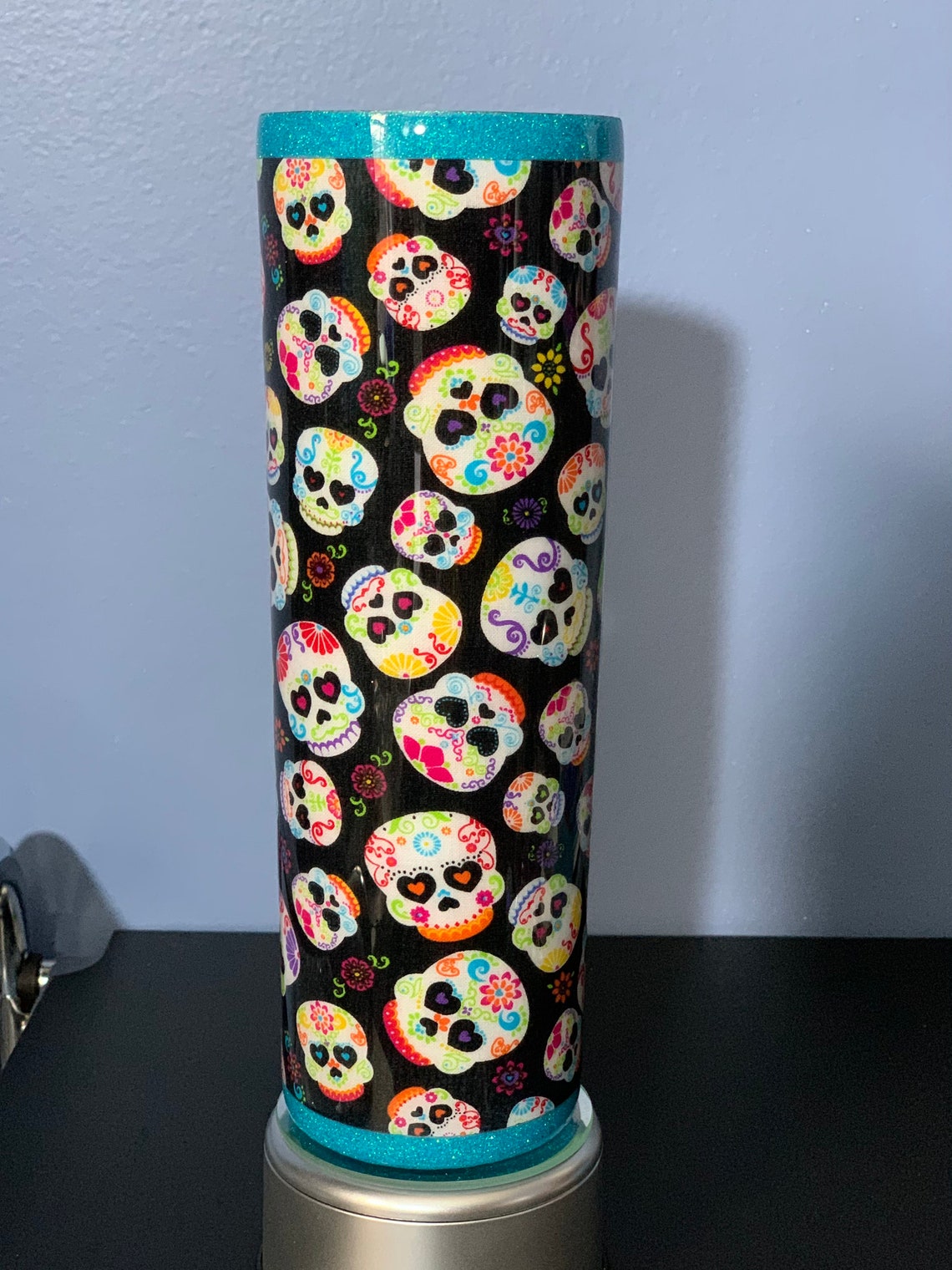 Sugar Skulls Tumbler Etsy
