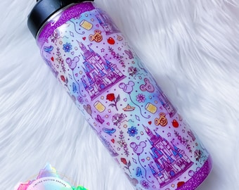 Vaso con forma de castillo, botella de agua o vaso personalizado