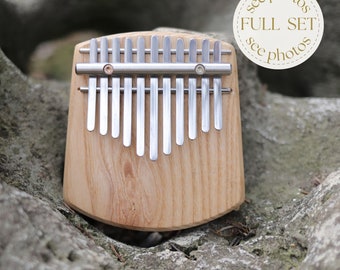 Miniature marimba, 11 key kalimba, soft and warm sound, piano keyboard, musical instrument, meditation music