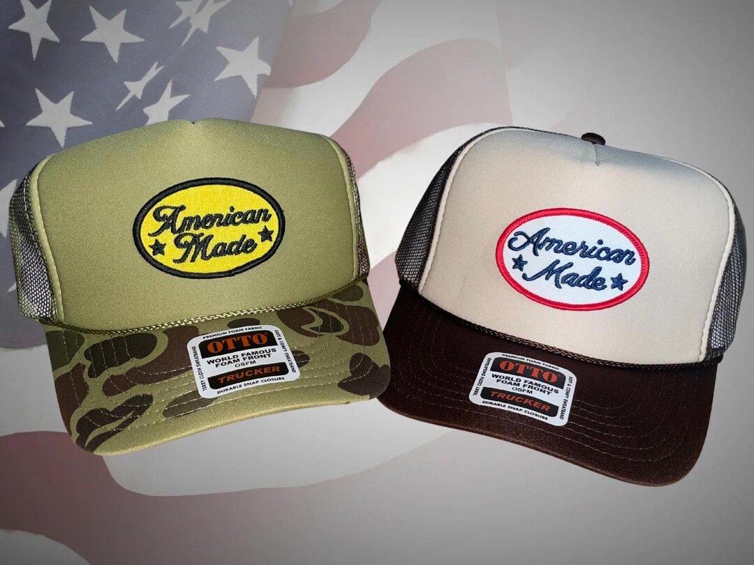 American Made Patch Trucker Hats - Etsy