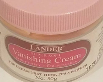 Jamaican Lander Vanishing Cream 50g. Face cream great for foundation.