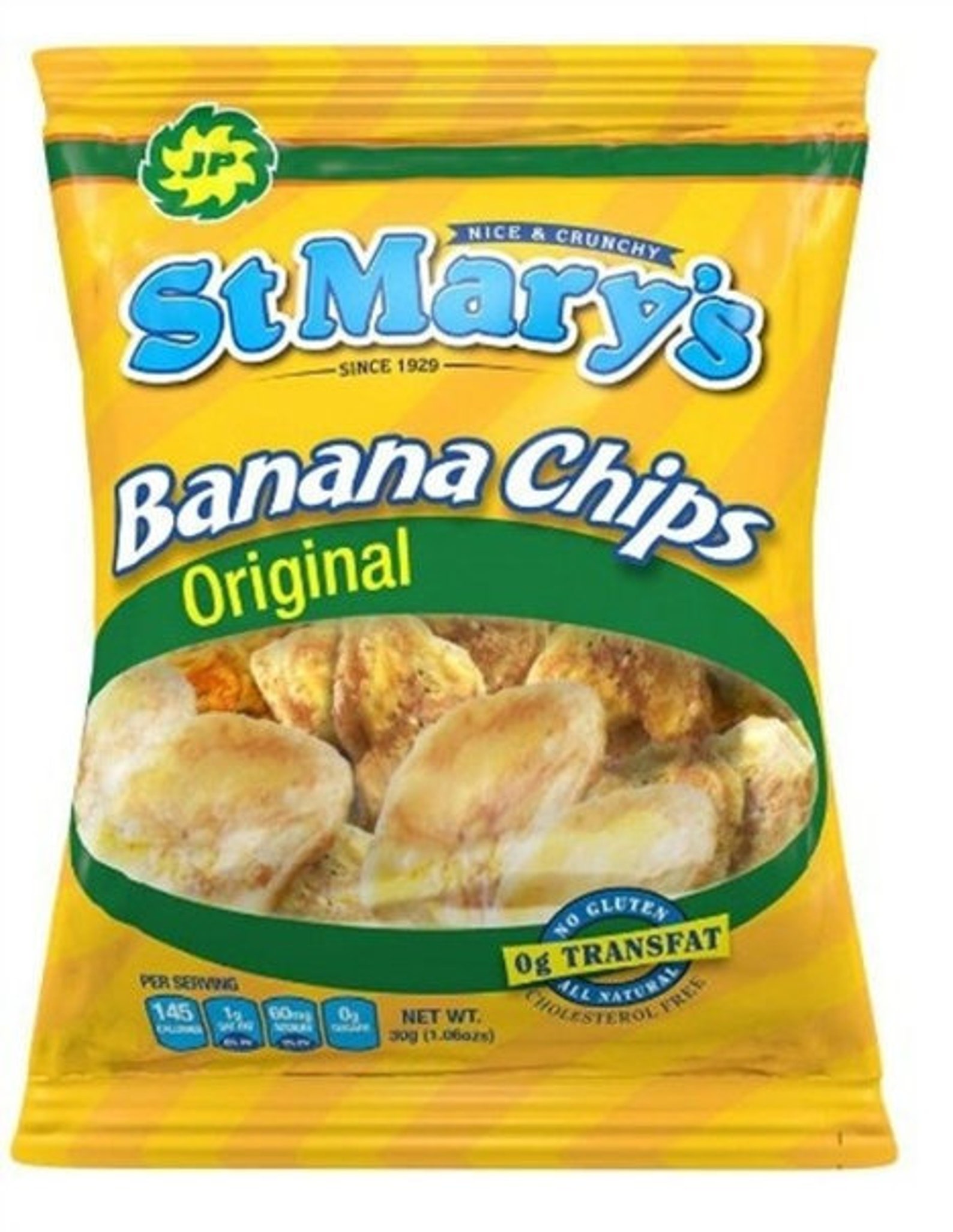 St. Mary's Banana Chips, Jamaican Fave from Jamaica 12 Packs X 1.06 Oz