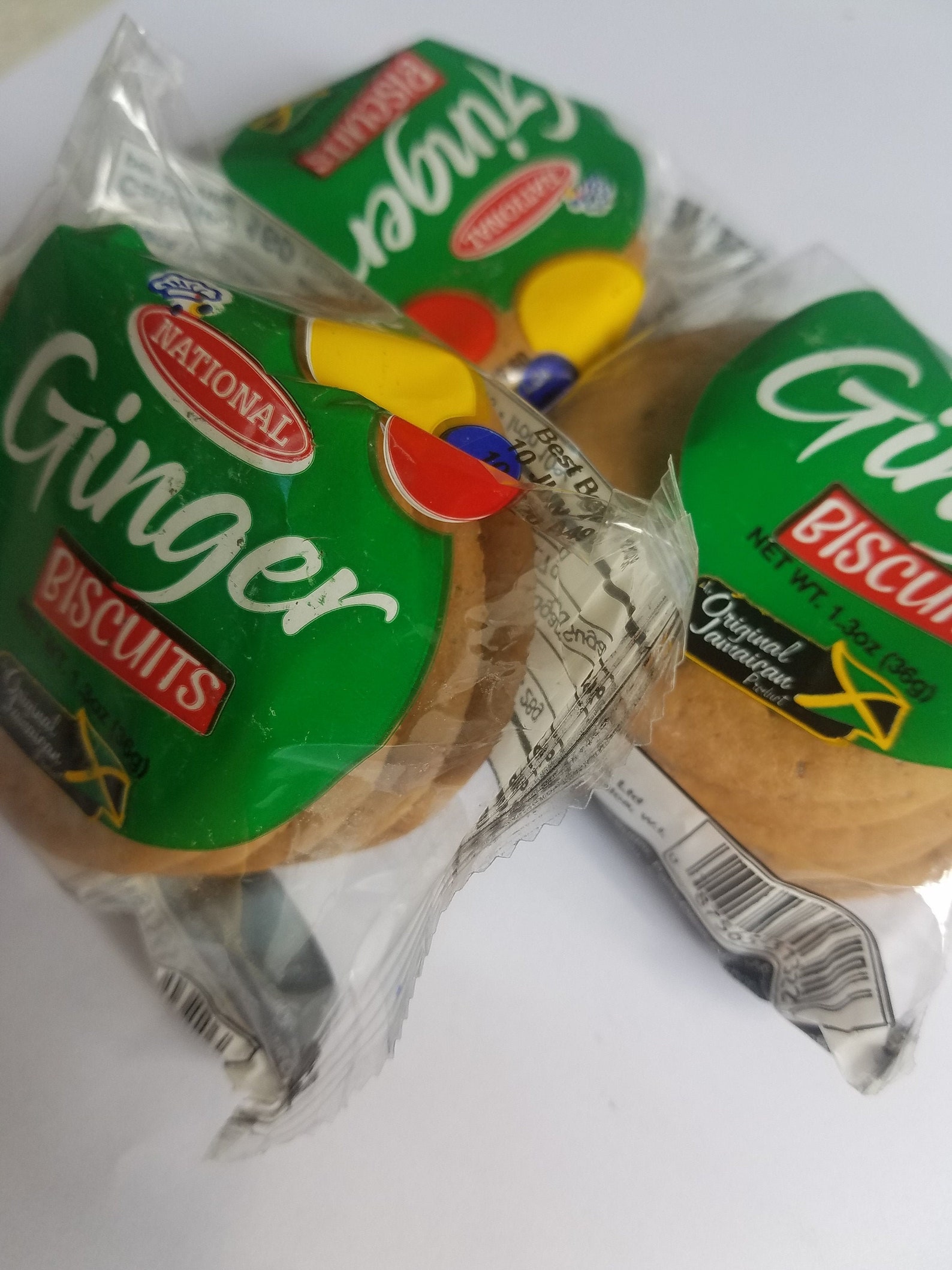 Jamaican National Ginger Biscuit the Original Ginger Biscuit 12 Packs X 36 G Etsy