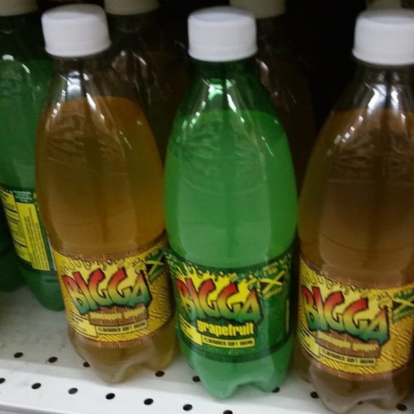 6 Jamaican BIGGA Soda 600 ml - Authentic Jamaican Sodas- Assorted Flavors
