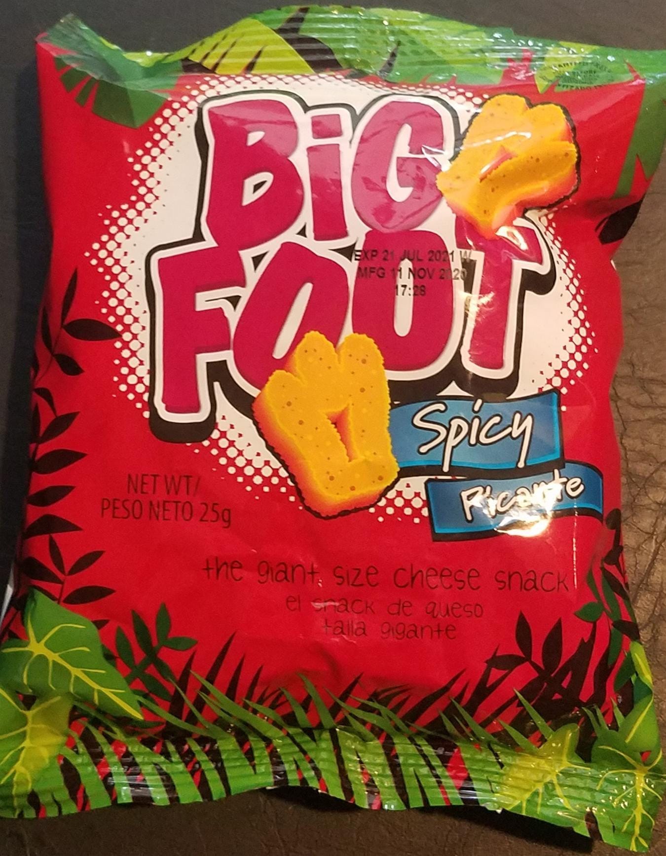 Big Foot Cheesy Snack Holiday Bigfoot Cheesy Snack Spicy Pack Of 6 And big-foot-cheesy-snack-holiday-bigfoot-cheesy-snack-spicy-pack-of-6-and
