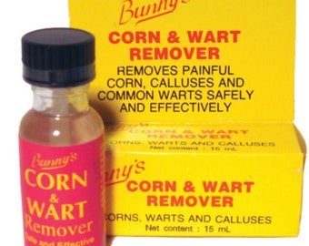 Bunny's Corn Wart Remover 15 ml - Remove painful Corns & Warts.