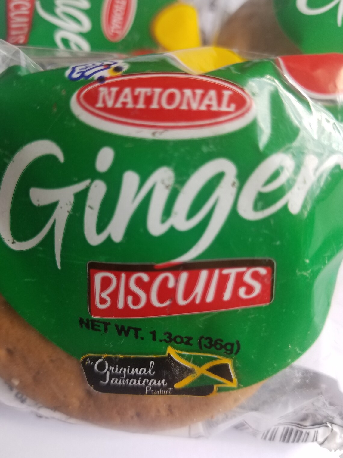 Jamaican National Ginger Biscuit the Original Ginger Biscuit 12 Packs X