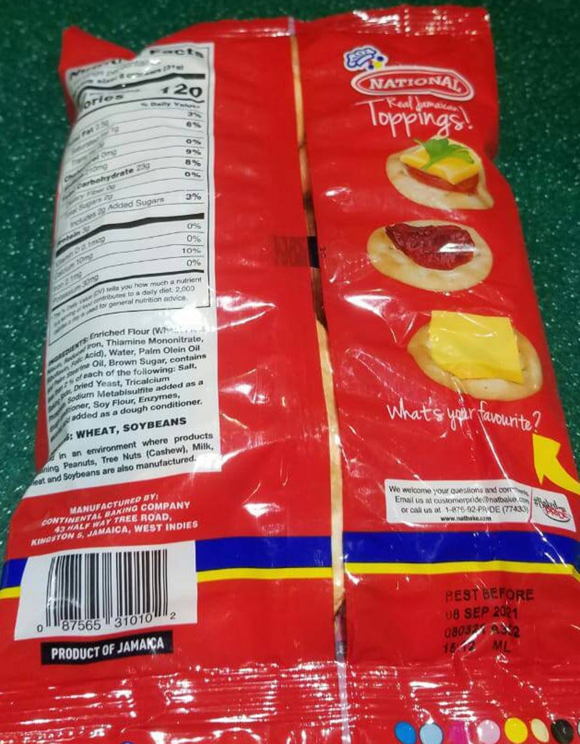 Jamaican National Cream Crackers 112G Etsy