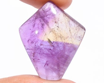 36 Ct. Loose Ametrine Cabochon Natural Ametrine Pentagon Shape Cabochon Loose Gemstone For Making Jewelry 28X23X9 mm D-1554