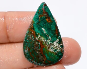 Natural Australian Malachite Gemstone Cabochon Australian Malachite Jewelry Pendant Making Malachite Stone Genuine Malachite 30X19X5 mm