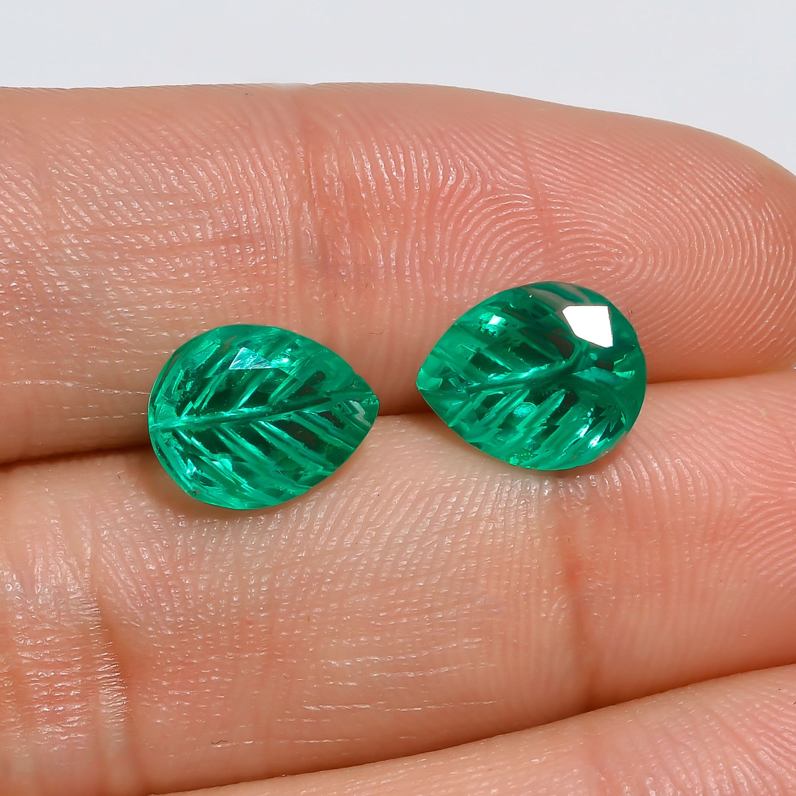 3.9 Ct. Amazing Top Grade Quality LabCreated Green Emerald Etsy