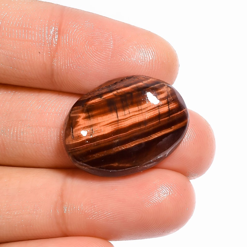 20.3 Ct Fabulous Top Grade Quality 100/% Natural Red Tiger Eye Oval Shape Cabochon Loose Gemstone For Making Jewelry 23X17X7 mm D-392