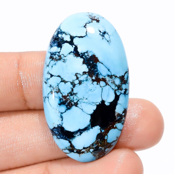 Natural Magnesite Turquoise Gemstone Cabochon Magnesite Turquoise Jewelry Pendant Making Turquoise Stone Genuine Turquoise 38X22X6 mm