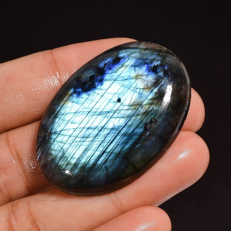 69.55 Ct Superb Top Grade Quality 100/% Natural Labradorite Oval Shape Cabochon Loose Gemstone For Making Jewelry 41X29X7 mm D-476