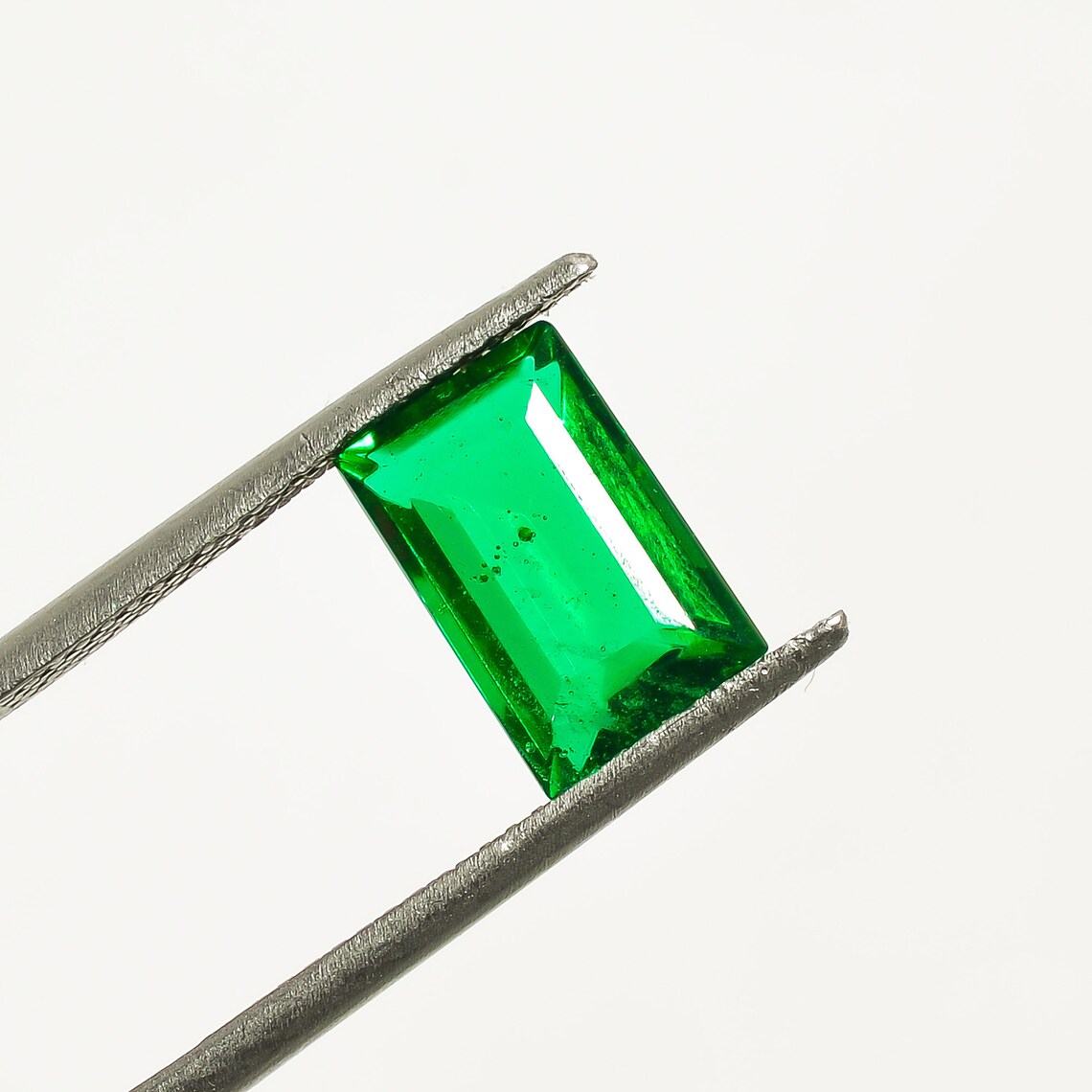3 Ct. Top Grade Quality Lab Created Green Emerald Rectangle Etsy