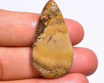 24.5 Ct. Top Grade Quality 100% Natural Wild Horse Jasper Pear Shape Cabochon Loose Gemstone For Making Jewelry 34X19X5 mm D-5842