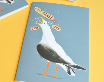 Funny Seagull Birthday Card