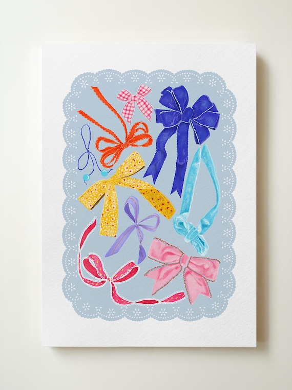 Pretty Bows Art Print
