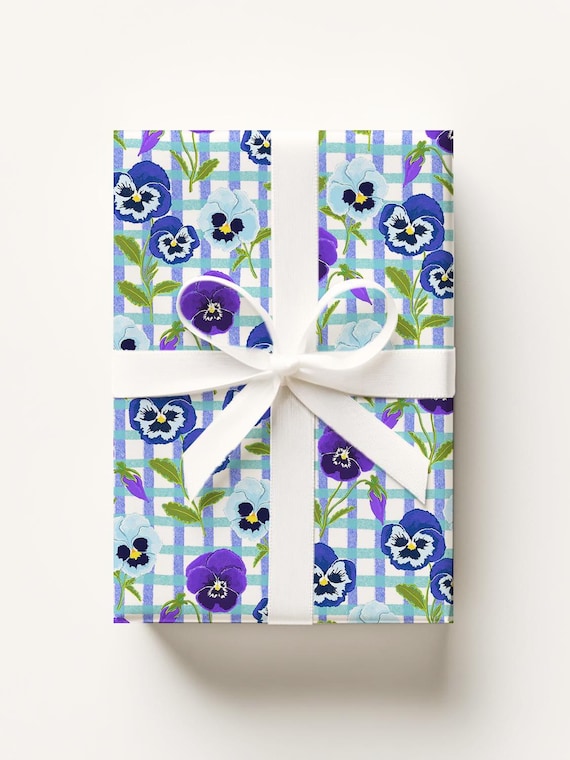 Garden Pansies Gift Wrap
