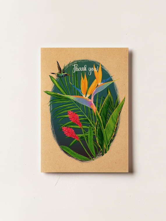 Tropical Thank you Card
