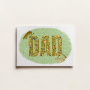 Kaart met thema Dad Dog en natuur