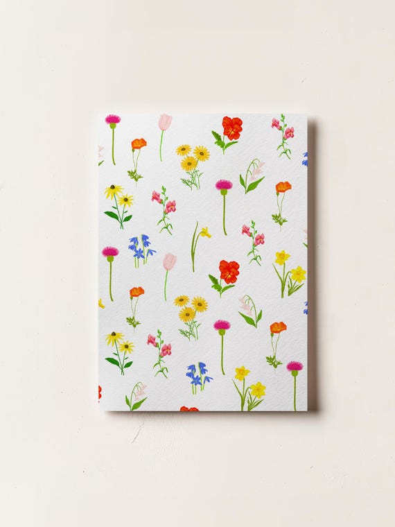 Colourful Flowers Card