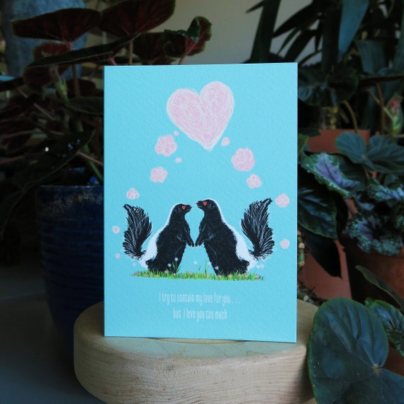 Valentine's Day Love Skunks Card