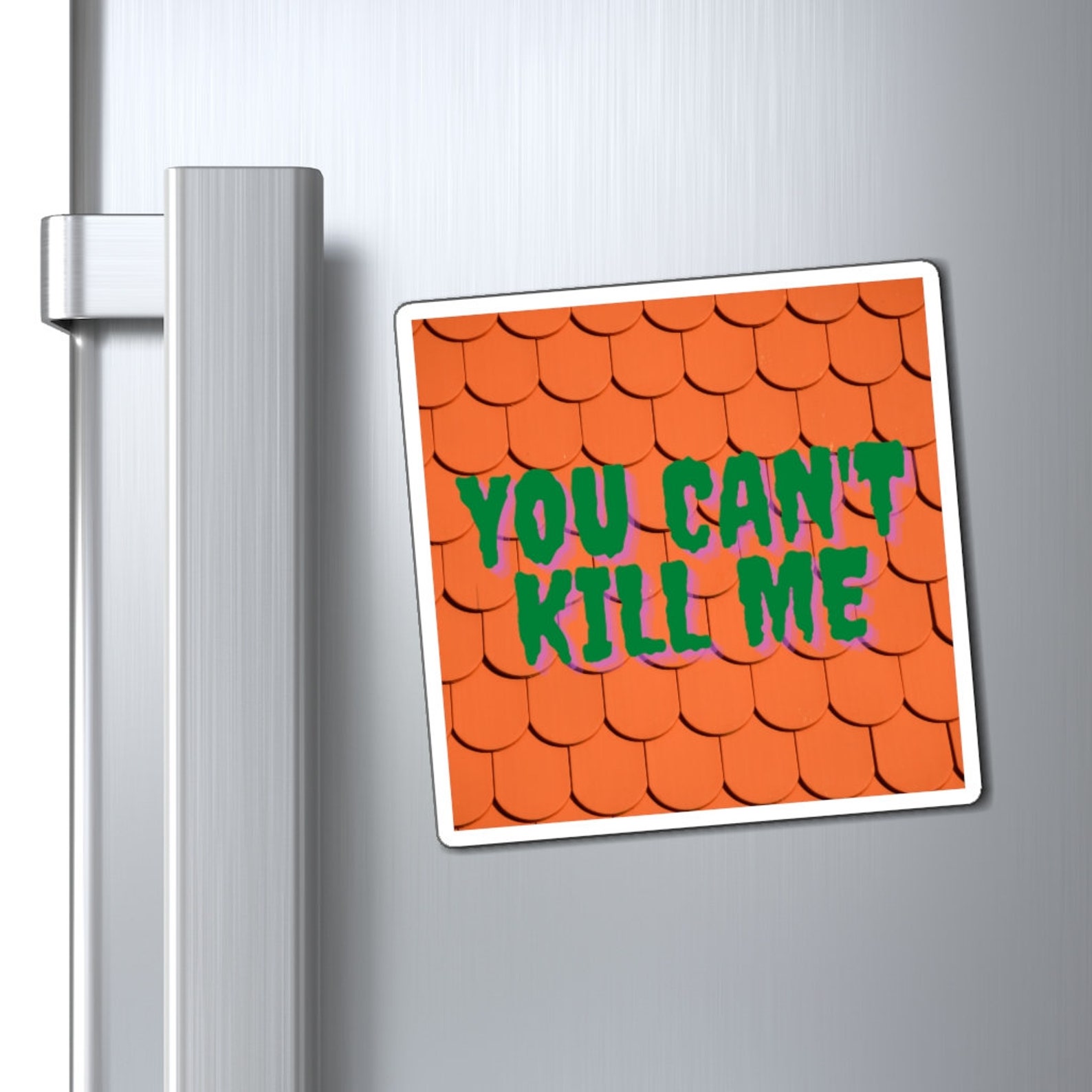You Can't Kill Me Orange Spooky alt goth Etsy