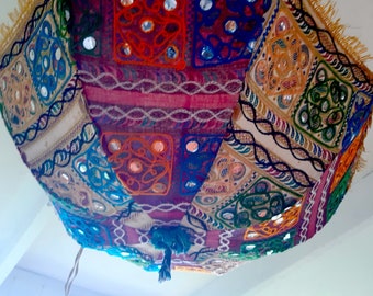 Vintage Rajasthani Antique Fabric Umbrella Parasol