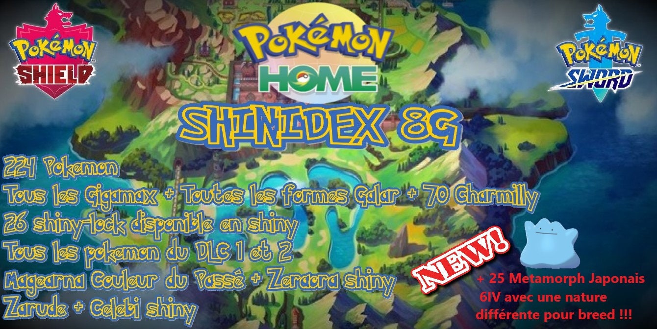 Dada Zarude Event shiny-locked 6IV Pokemon Sword/shield 