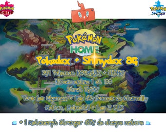 Pokémon Epée & Bouclier Complète (8G) Avec 197 Pokémon SHINY - Version Nintendo Switch