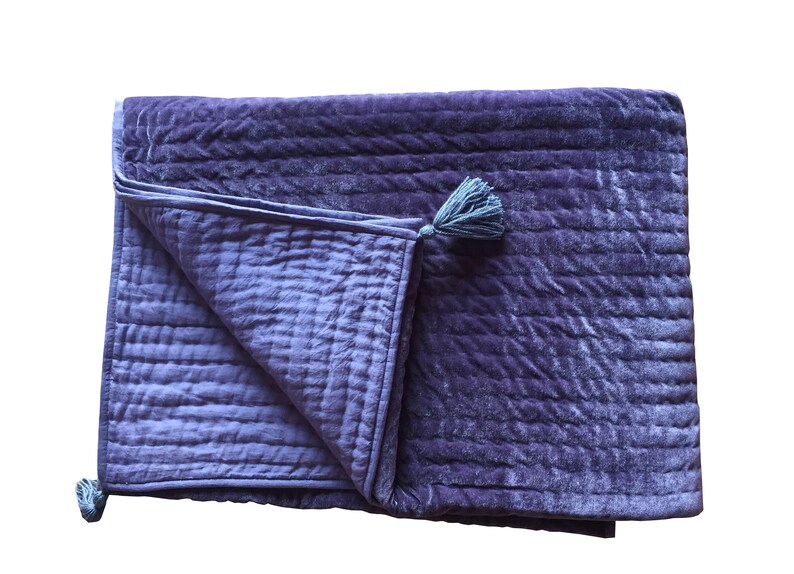 Black Velvet Quilt Queen Quilt Velvet Comforter Black King Etsy