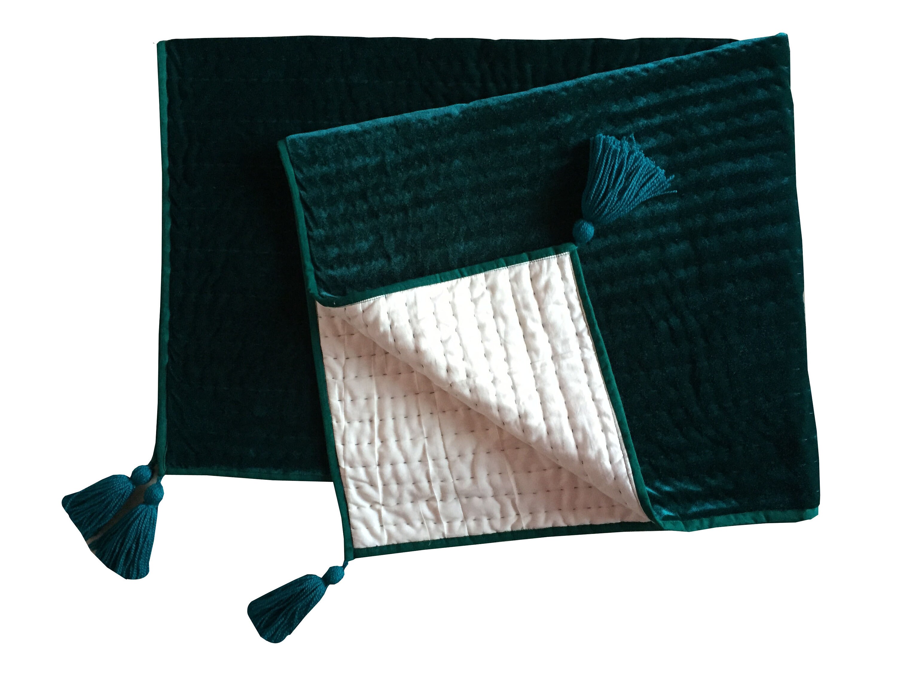 Deep Red Quilt Valentines Gift Deep Red Velvet Cotton Quilt Etsy