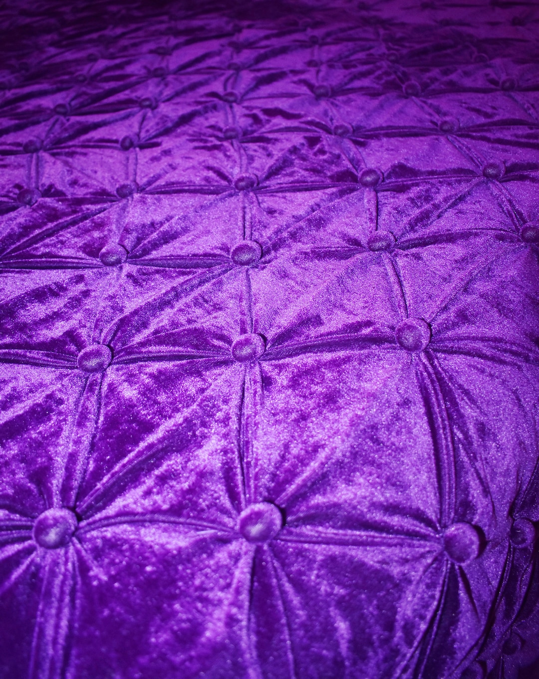 Purple Velvet Pompom Quilt Comforter Blanket Bedspread King Velvet