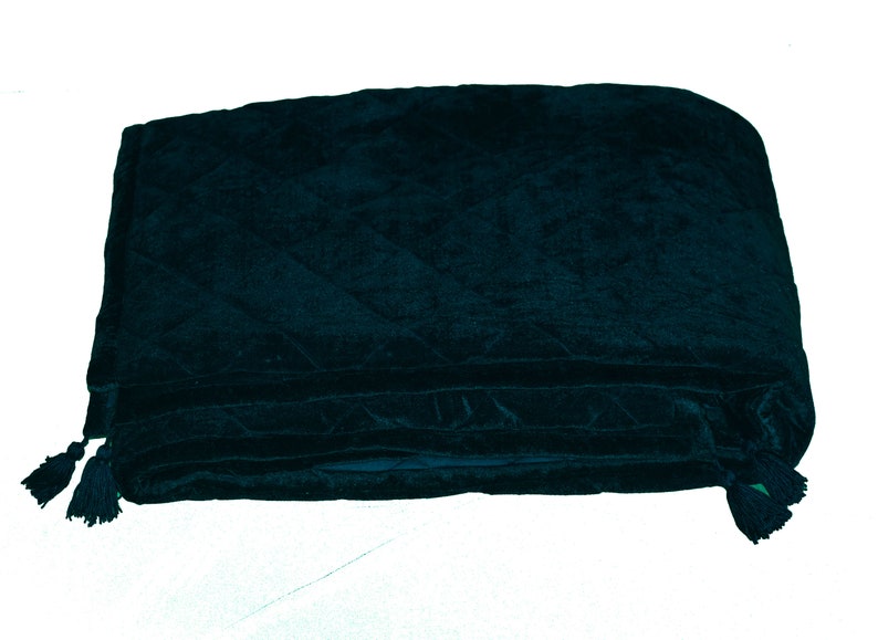 Teal Velvet Quilt Queen Quilt Velvet Comforter Teal King Size Etsy