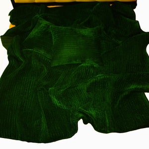 Emerald Green Velvet Quilt Velvet And Cotton Quilt Emerald Green Velvet Bedding Velvet Blanket Dark Green Comforter Velvet