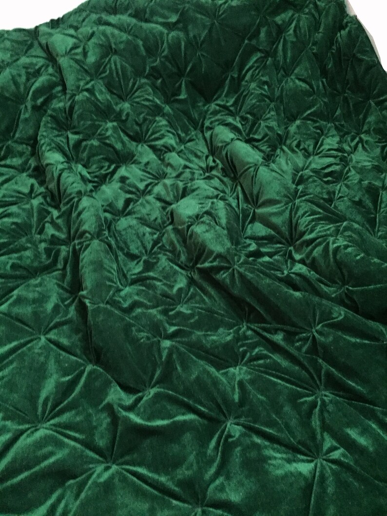 Emerald Green Velvet Quilt Velvet Blanket Queen Quilt Throw Etsy