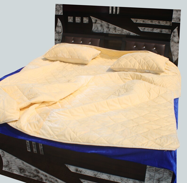 Emerald Green Velvet Quilt Emerald Green Luxury Quilt Etsy