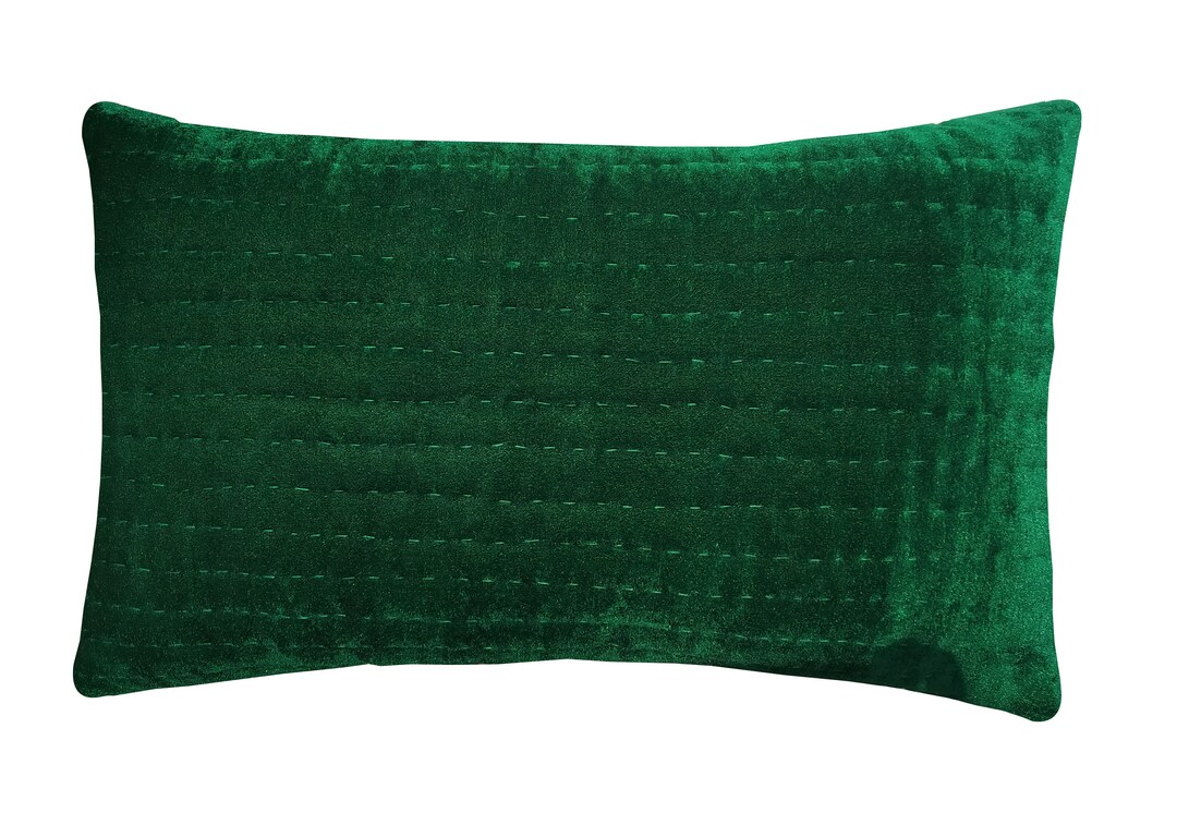 Emerald Green Pillow Personalized Velvet Pillow Cover Velvet Pillow