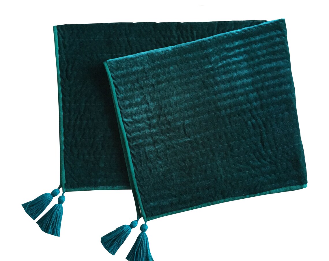 Deep Red Quilt Valentines Gift Deep Red Velvet Cotton Quilt Etsy