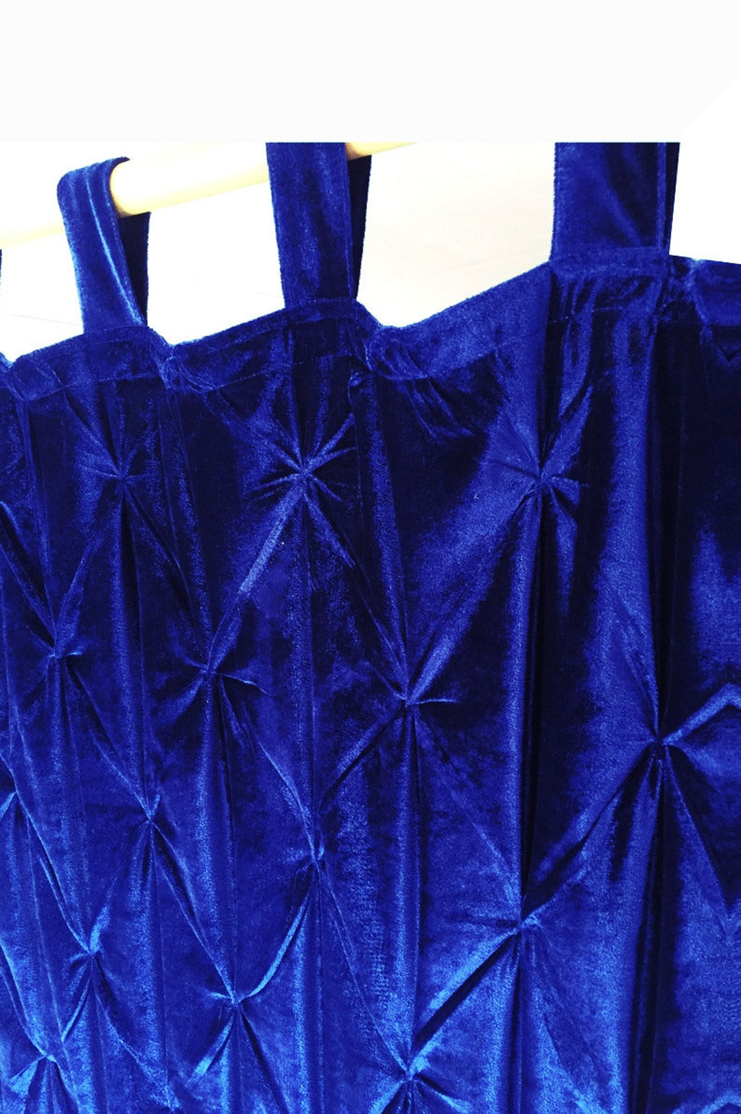 Royal Blue Velvet Curtain Luxury Velvet Curtain Bohemian Window Curtain