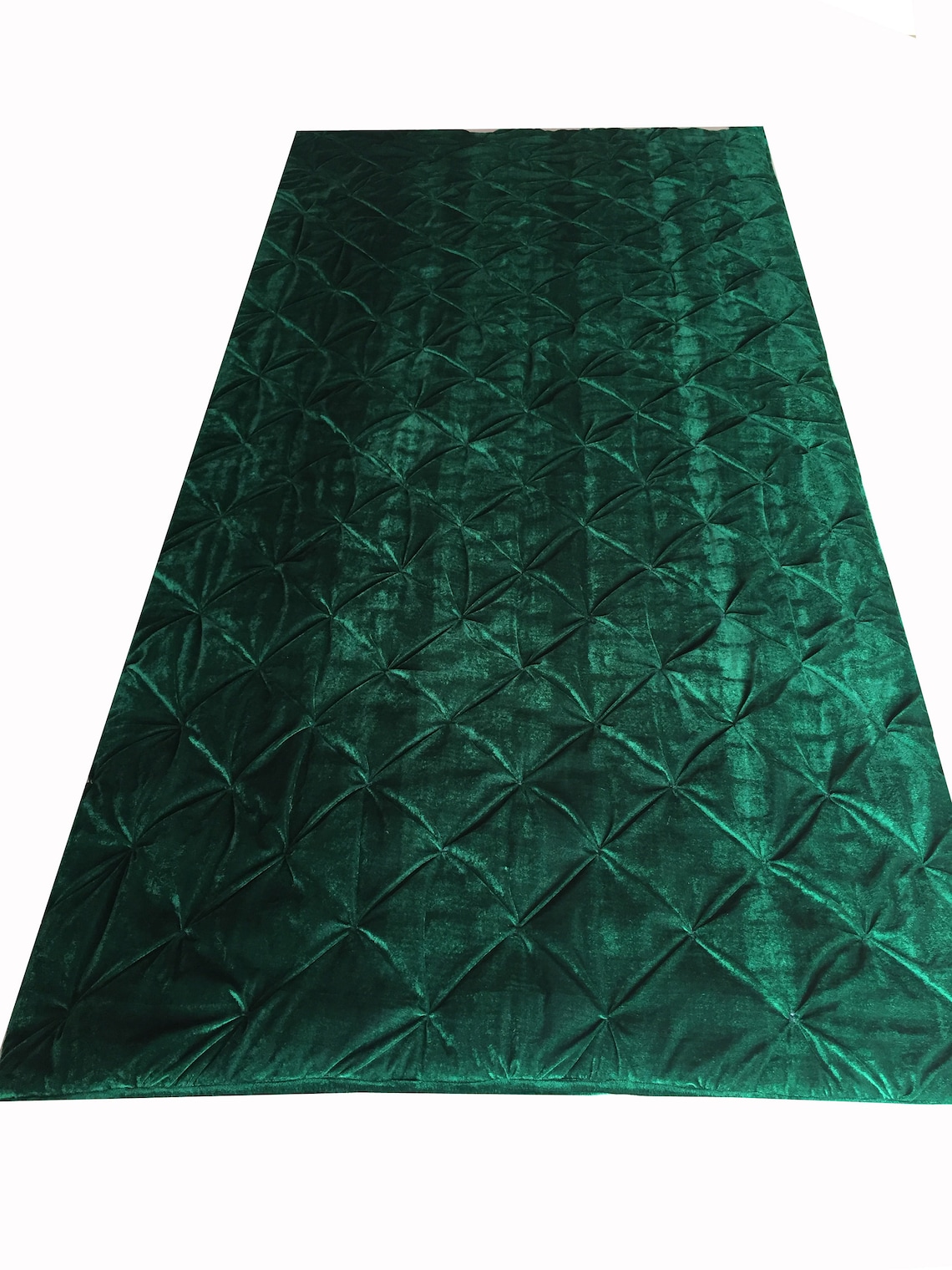 Emerald Green Velvet Quilt Emerald Green Luxury Comforter Etsy