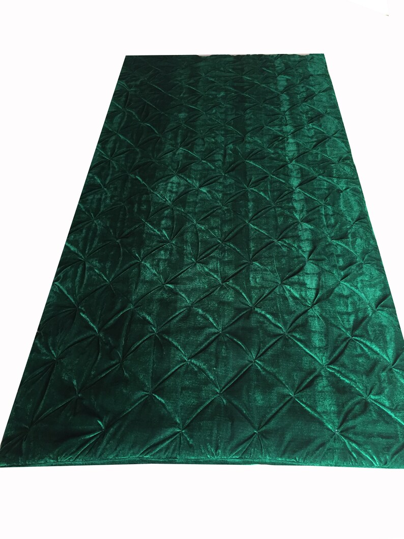 Emerald Green Velvet Quilt Velvet Blanket Queen Quilt Throw Etsy