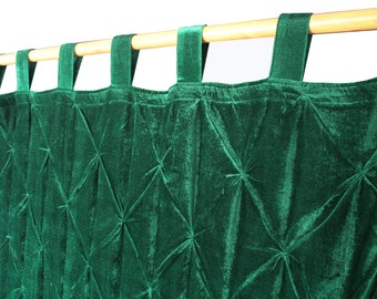 Emerald Green Velvet Curtain Luxury Velvet Curtain Bohemian Window Curtain Living Room Curtain Room Divider Curtain High Quality Extra Large