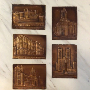 1934 Summit Cigarettes Cartões de cobre em relevo SUA ESCOLHA Edifícios famosos Londres