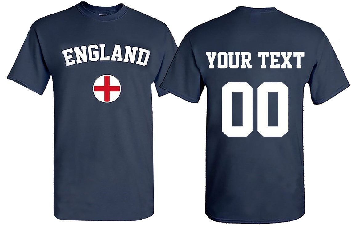 England World Cup / Unisex Custom TSHIRT Jersey Custom Etsy España