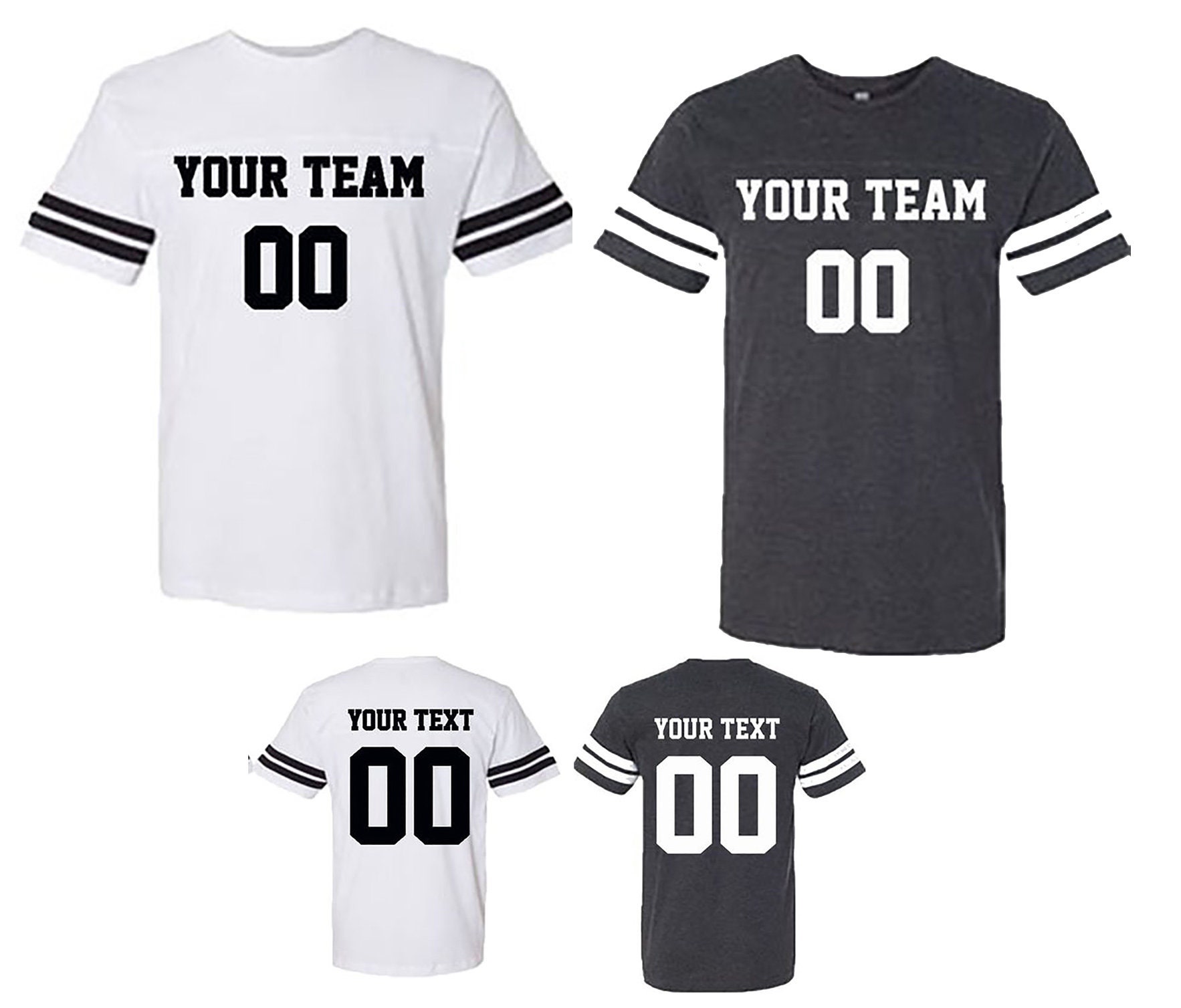 Personalized Jersey Mens FOOTBALL CUSTOMIZED Team Shirt COTTON Etsy