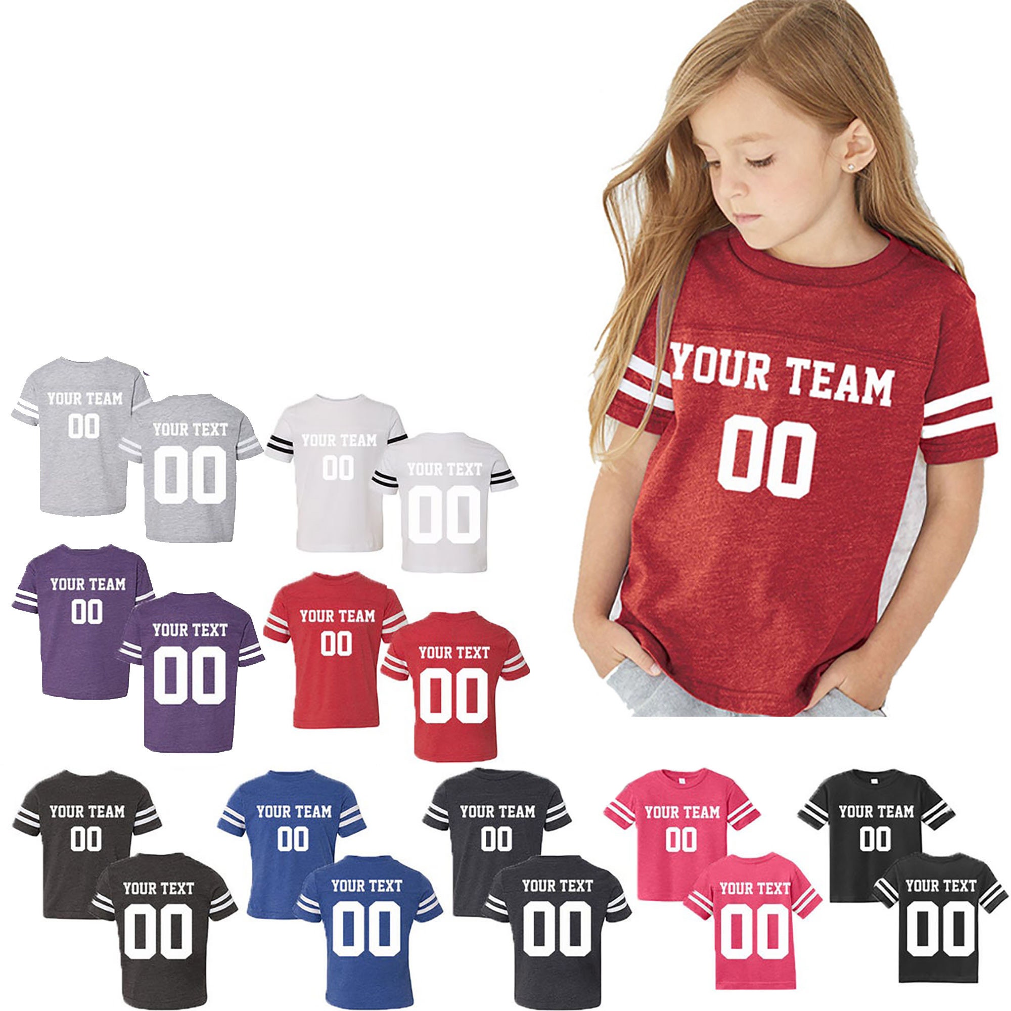 personalized children's football jersey