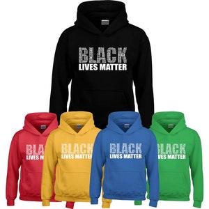 Negro vidas importan hombres HOODIE SWEATSHIRT Vintage letras coloridas sudadera con capucha hombre - TALLAS S a 2XL, sudadera ligera con capucha