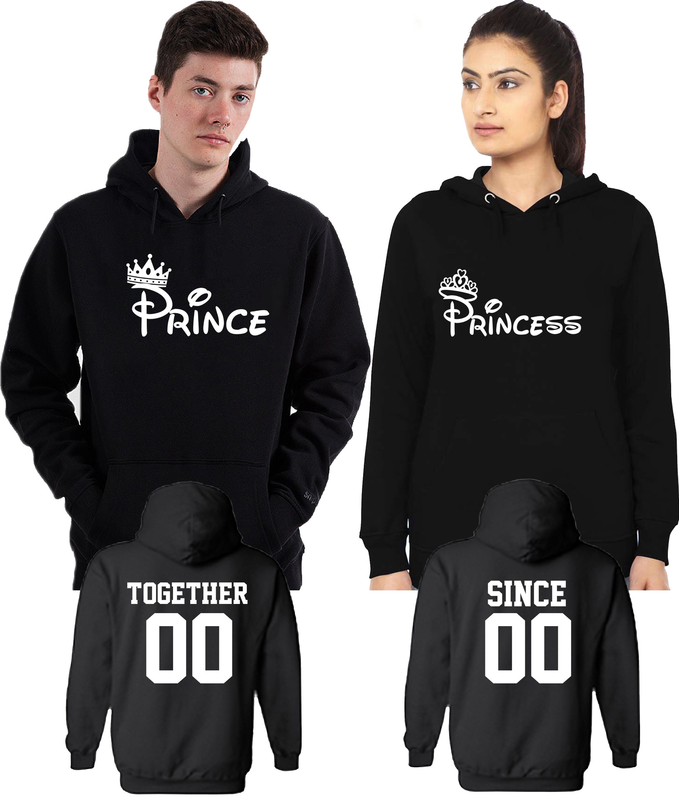 Prince and shop princess couple sweatshirts